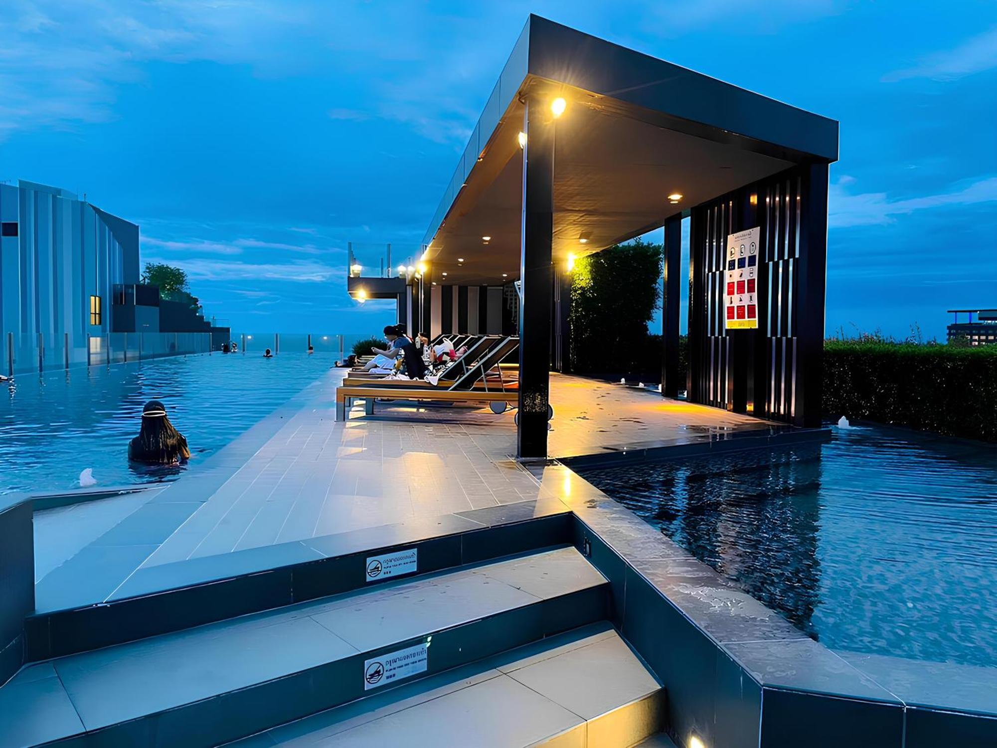 Great Location With Infinity Pool - Central Pattaya Apartment Bagian luar foto